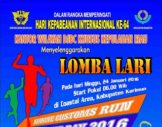 Marine Customs Run 2016 DJBC Riau Marine Customs Run 2016 DJBC Riau, lomba lari Bea dan Cukai