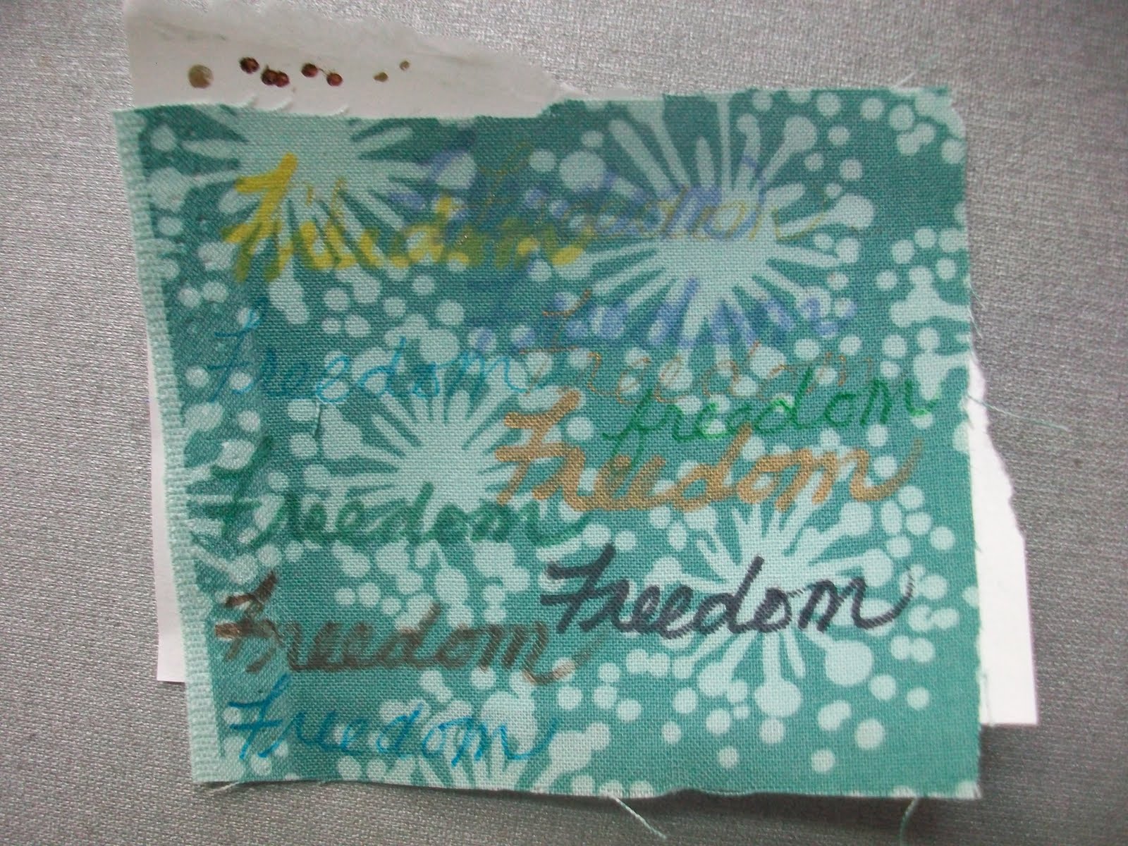 Cheryl Lynch Quilts Writing On Fabric