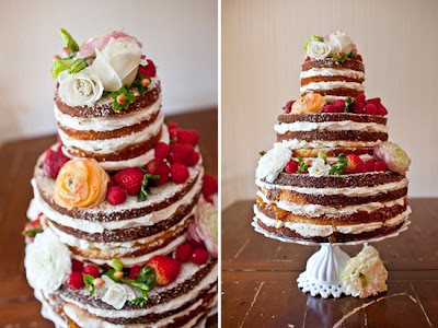 Naked Cake - Fotos de bolos sem cobertura Naked Cake - Fotos de bolos sem cobertura