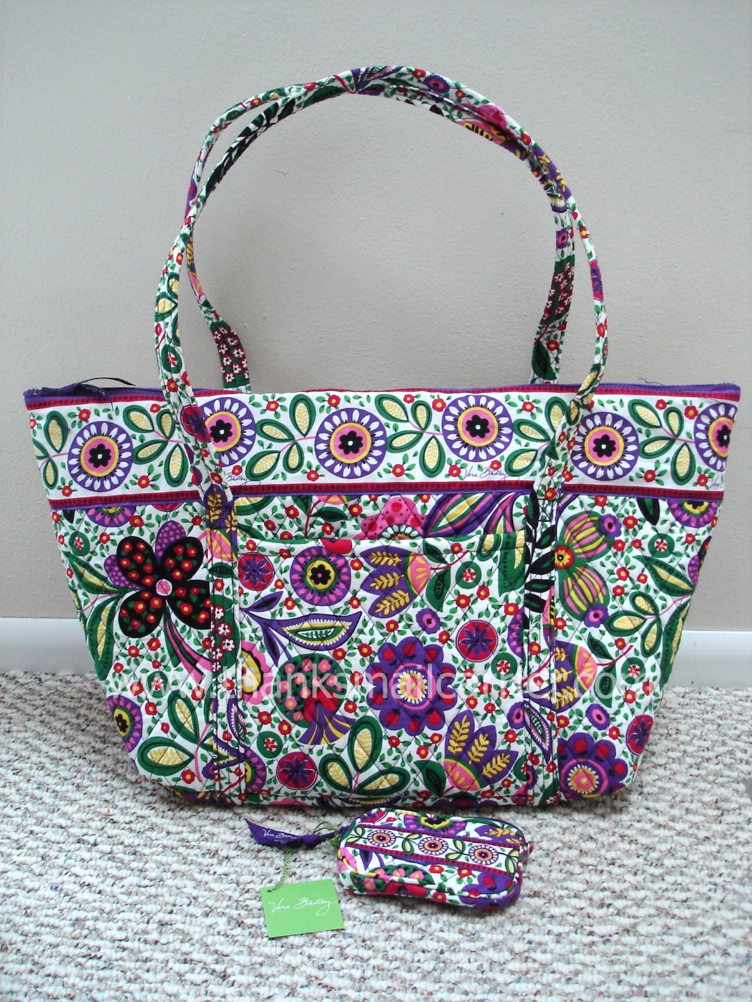 hot pink vera bradley bag