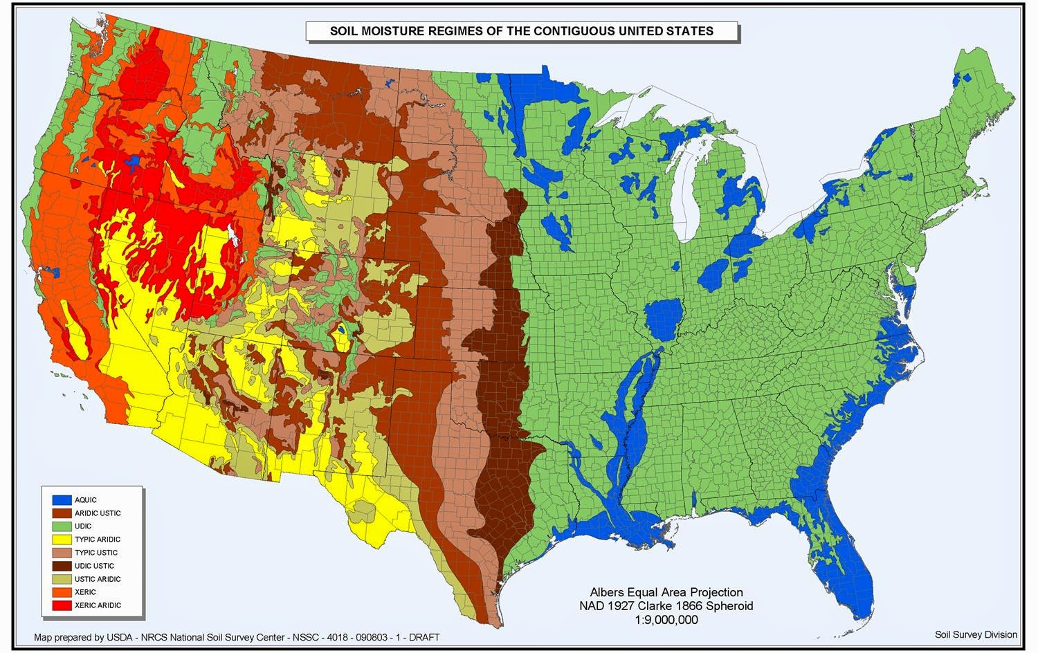 these themes can show social political agricultural aspects along with many others this map displays the soil moisture regimes of the continental u s these themes can show social political agricultural aspects along with many others this map displays the soil moisture regimes of the continental u s