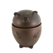 Clay Pig Cookie Jar