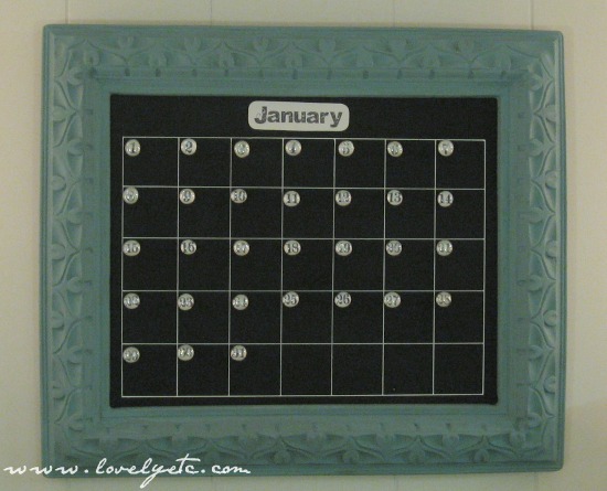 Chalkboard Calendar Framed : Giveaway time magnetic chalkboard calendar lovely etc Chalkboard Calendar Framed : Giveaway time magnetic chalkboard calendar lovely etc