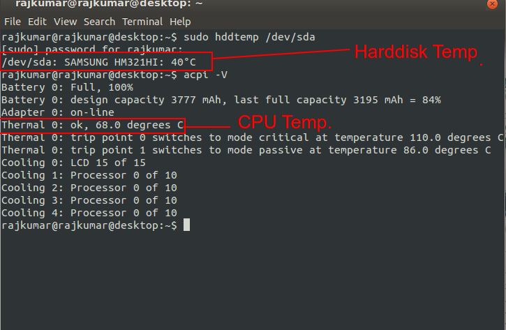 Температура Процессора + И Hdd