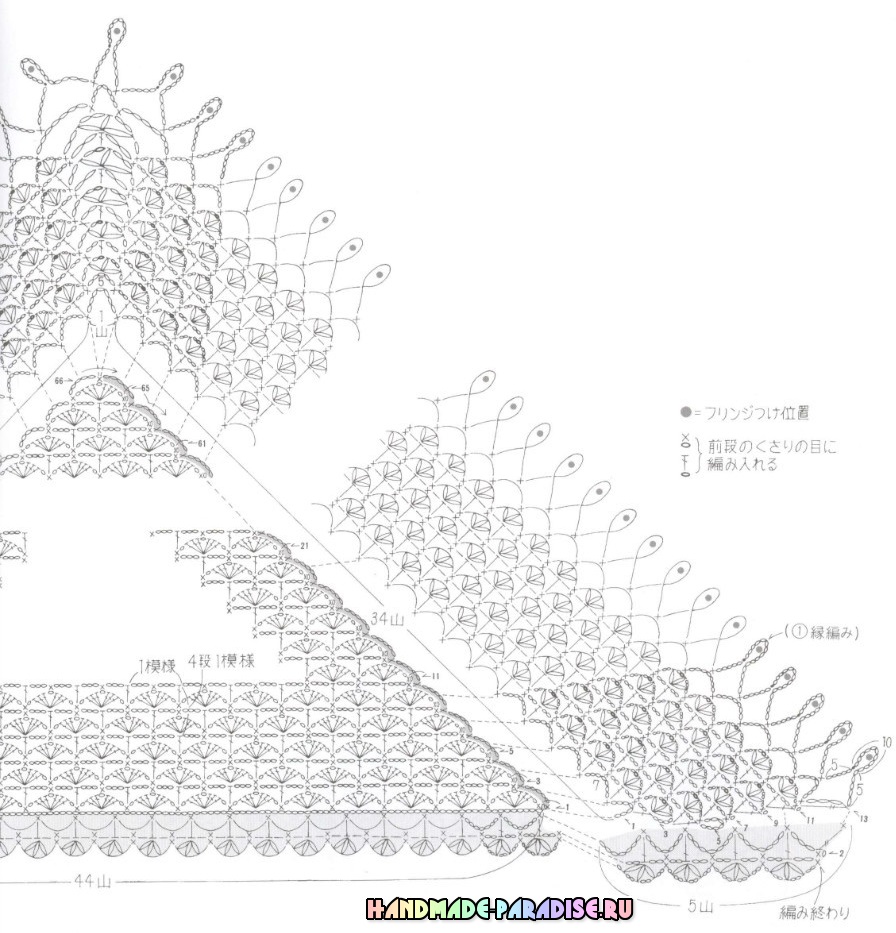 Вязание крючком. Японский журнал со схемами