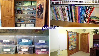 Sewing Room Closet organized sewing room closet with mini bolts