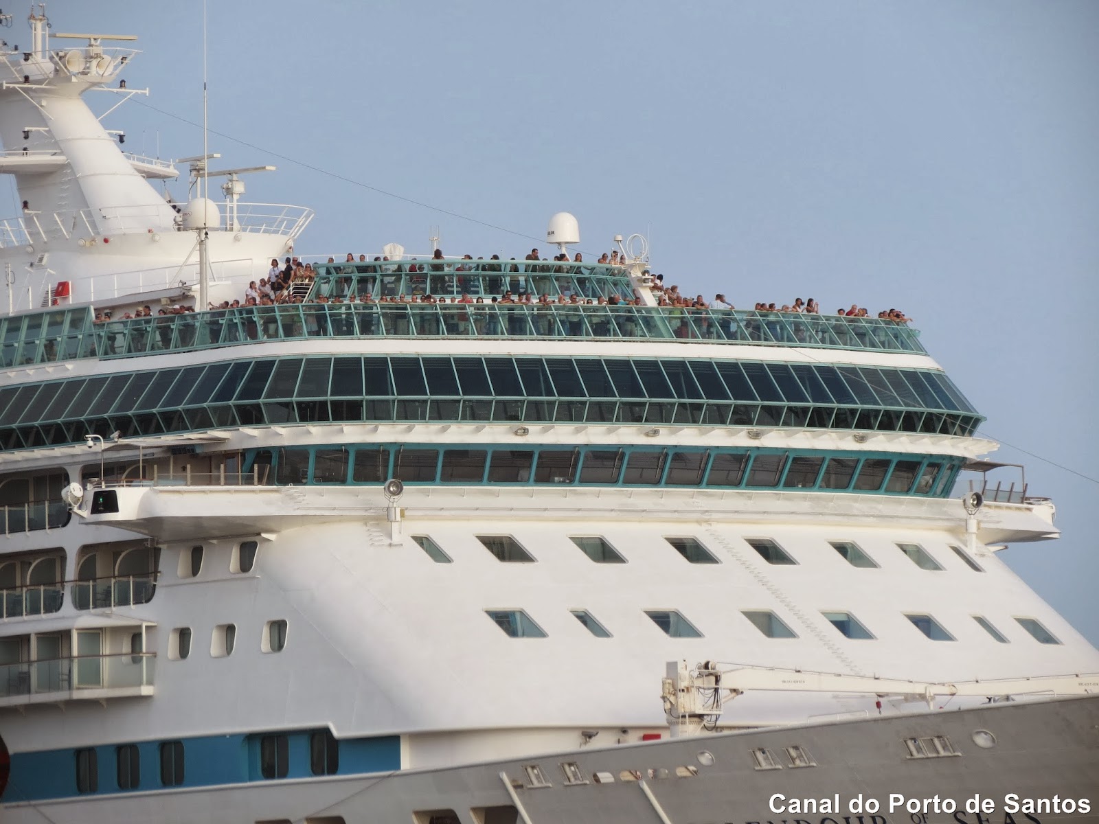 Canal do Porto de Santos Video e fotos Splendour of the Seas em Santos 08/dez