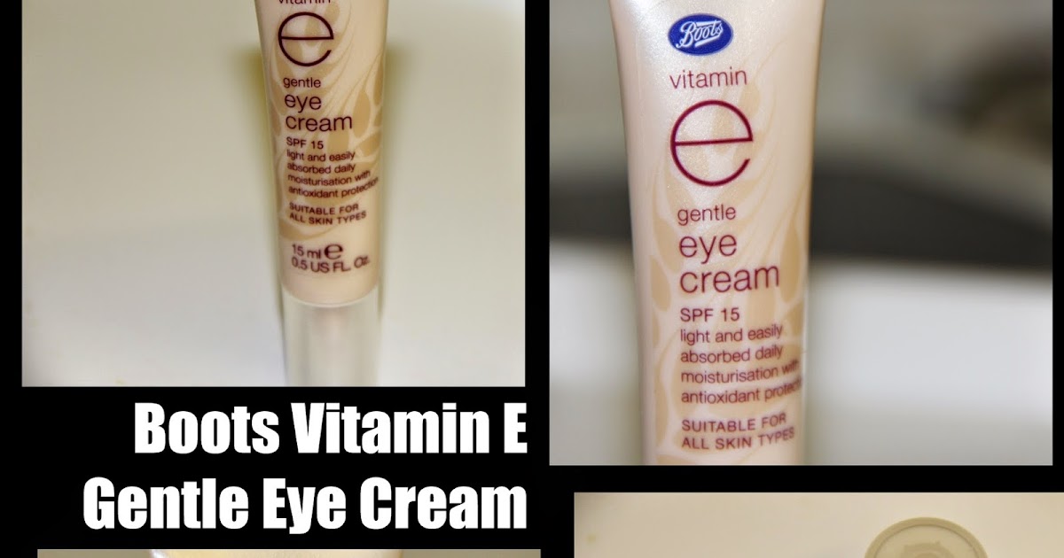 MichelaIsMyName Boots Vitamin E Gentle Eye Cream REVIEW