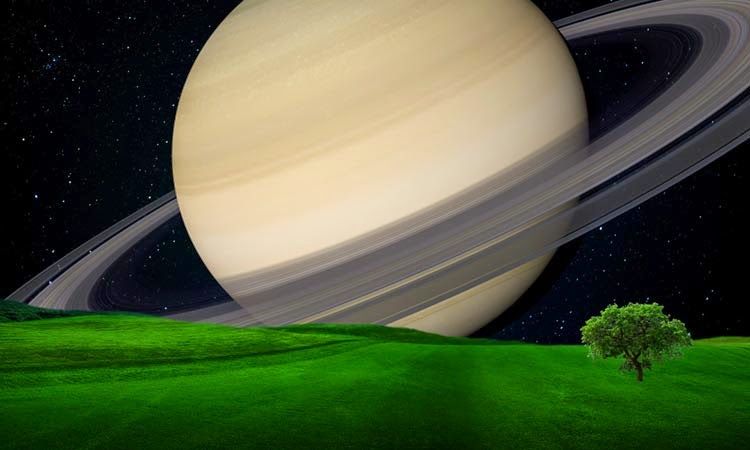 Planet Saturnus di Tata Surya