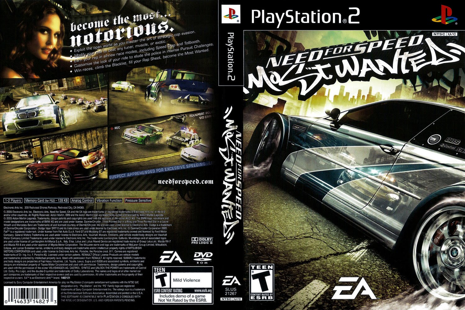 Ultra Capas Need For Speed Most Wanted Playstation 2