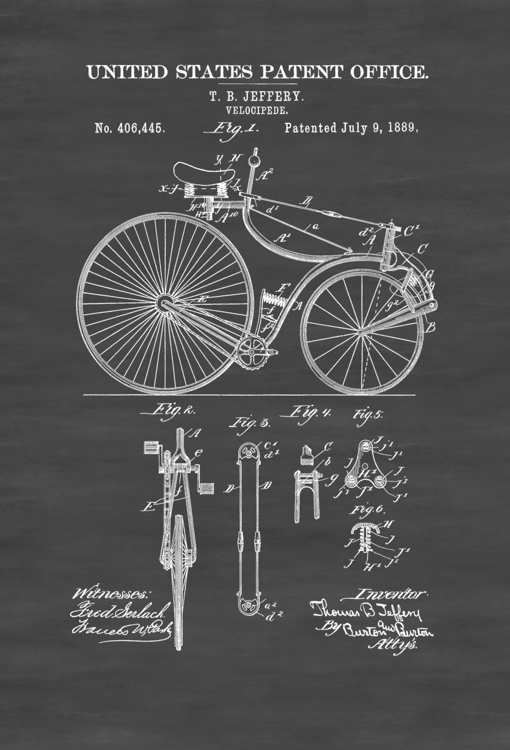 Velocipede Patent 1889