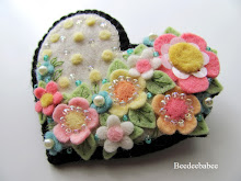polka dot flower pin
