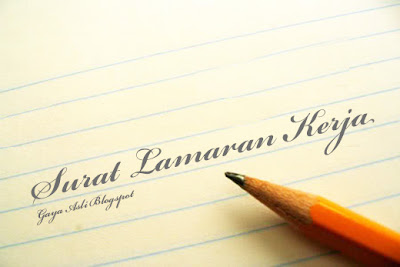Contoh Surat Lamaran Kerja 2014 Bahasa Indonesia