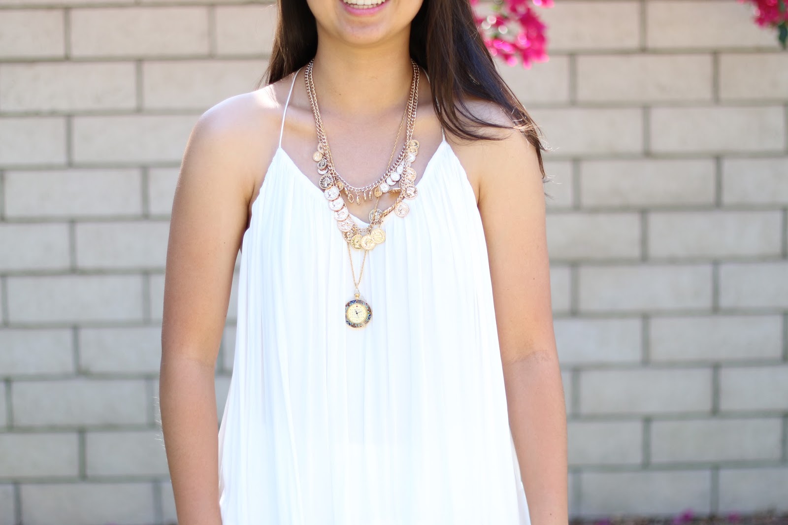 outfit of the day, style, dress, forever 21, tumblr, fashion blogger, layered necklaces