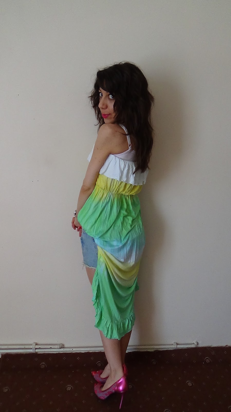 denim boob tube dress