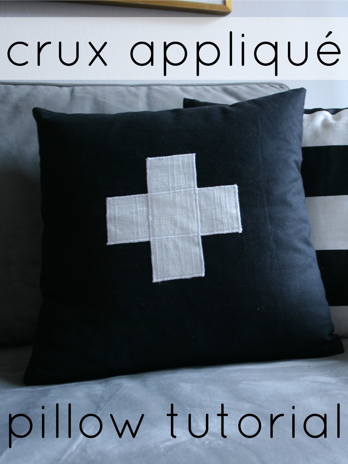 Latest Home Diy Applique Crux Cross Pillow Create Enjoy