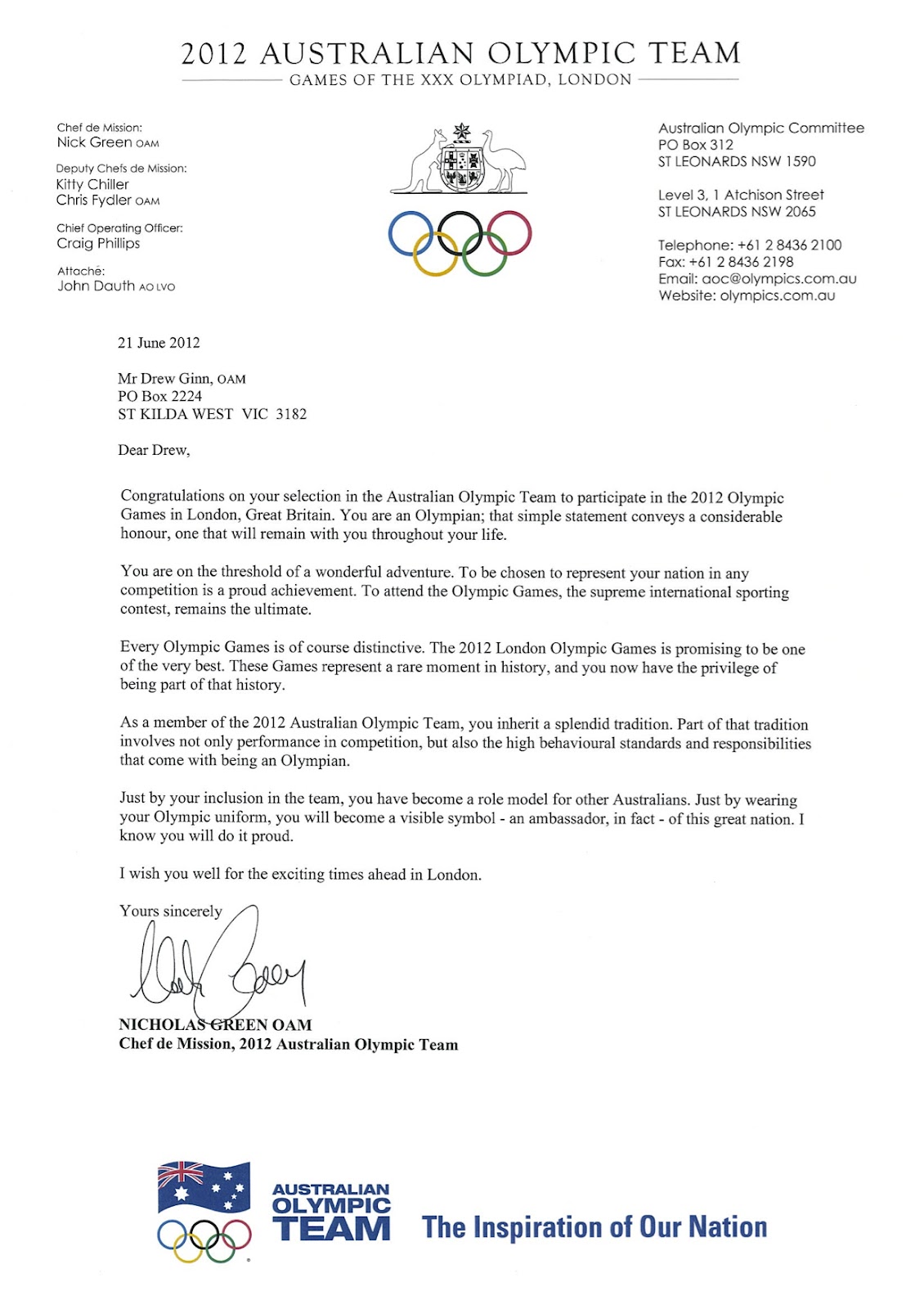 official letter heading