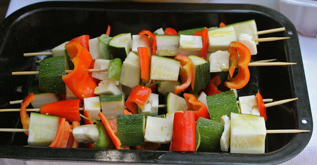 Veggie kebabs