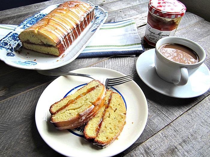 Olive Oil Jam Cake w/ Mirabelles