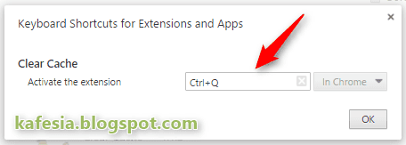 keyboard shortcut untuk clear cache