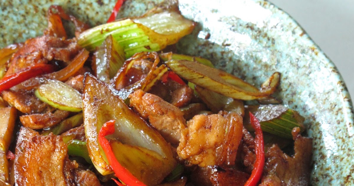 Nasi Lemak Lover Stirfried Fennel with Pork belly
