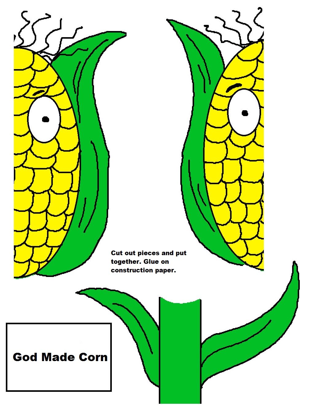 Church House Collection Blog: "God Made Corn" Activity Sheet For Kids