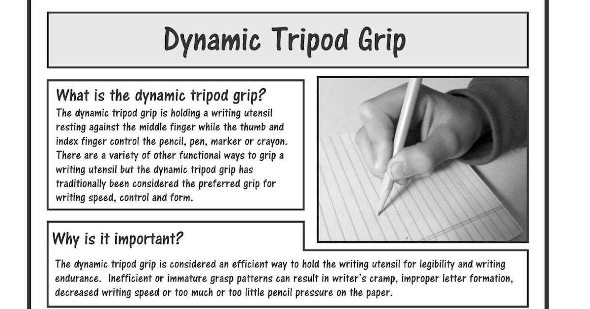 Dynamic Tripod Grip Your Therapy Source