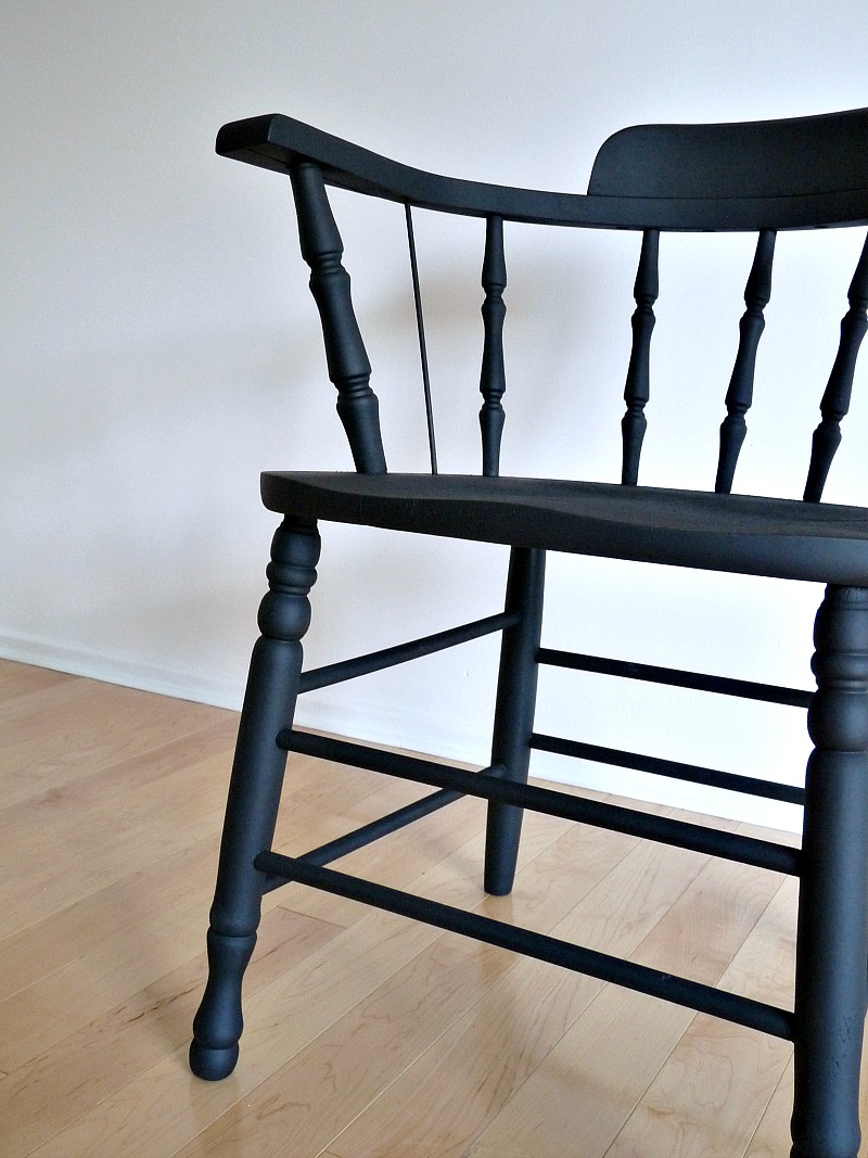Matte Black Accent Chair