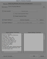 The "Send To..." dialog in the Avid Media Composer instead of using "Export..."
