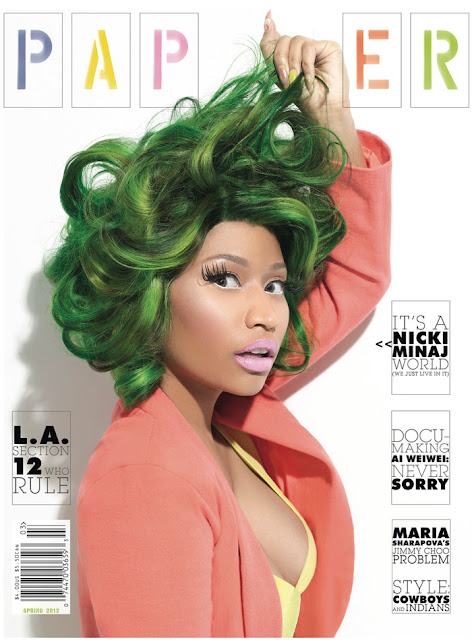 Nicki Minaj green hair