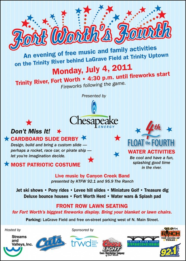 Durango Texas Fort Worth's 4th Of July With Trinity River Floating