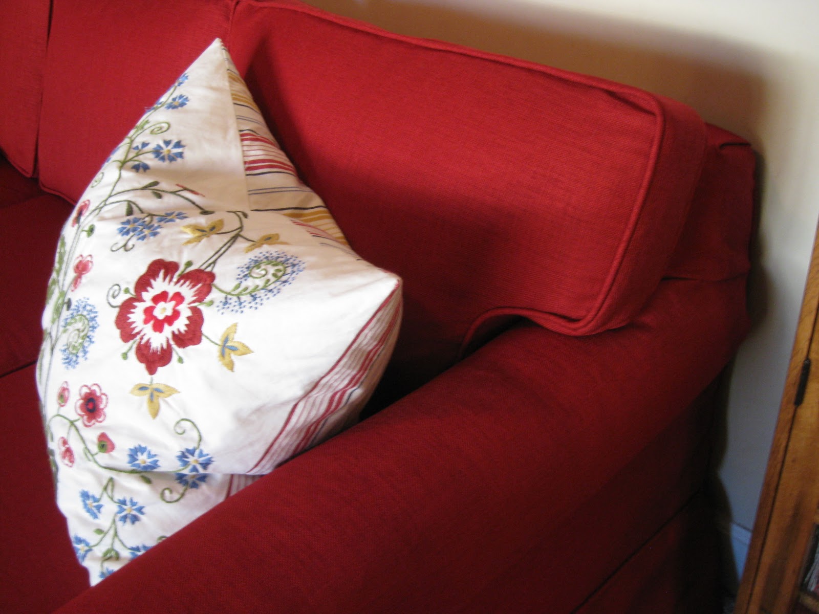 Old Plaid Couch Slipcovers By Shelley