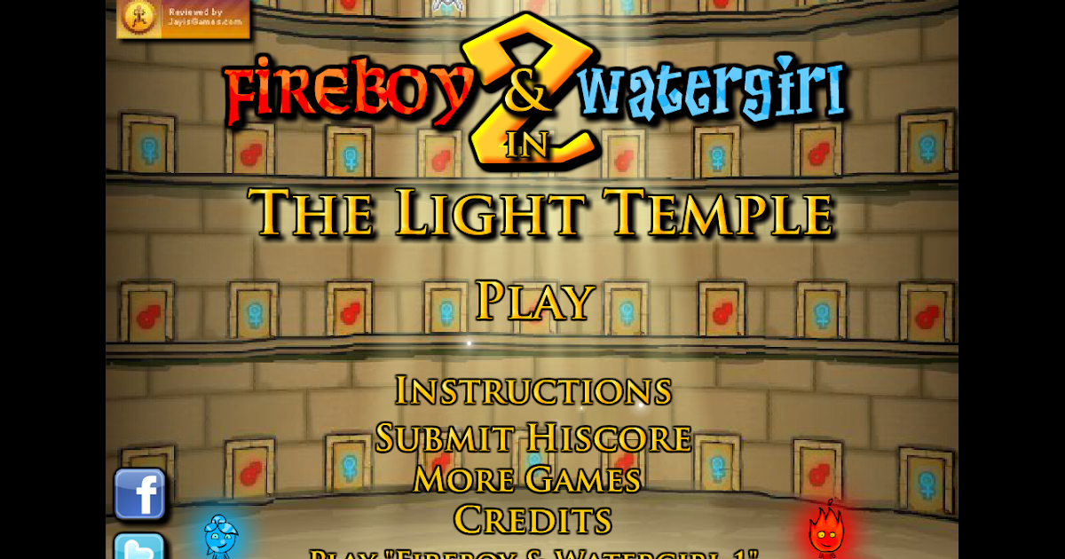 Fireboy & Watergirl 2: The Light Temple - Online Game