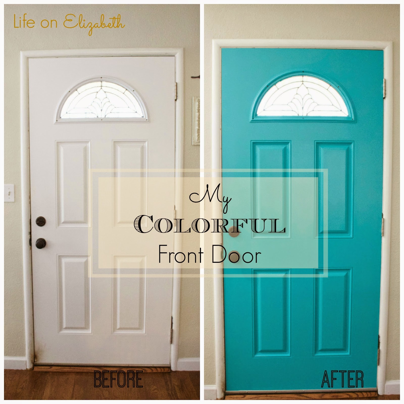 Need a little color in your house? Try painting your front door a fun