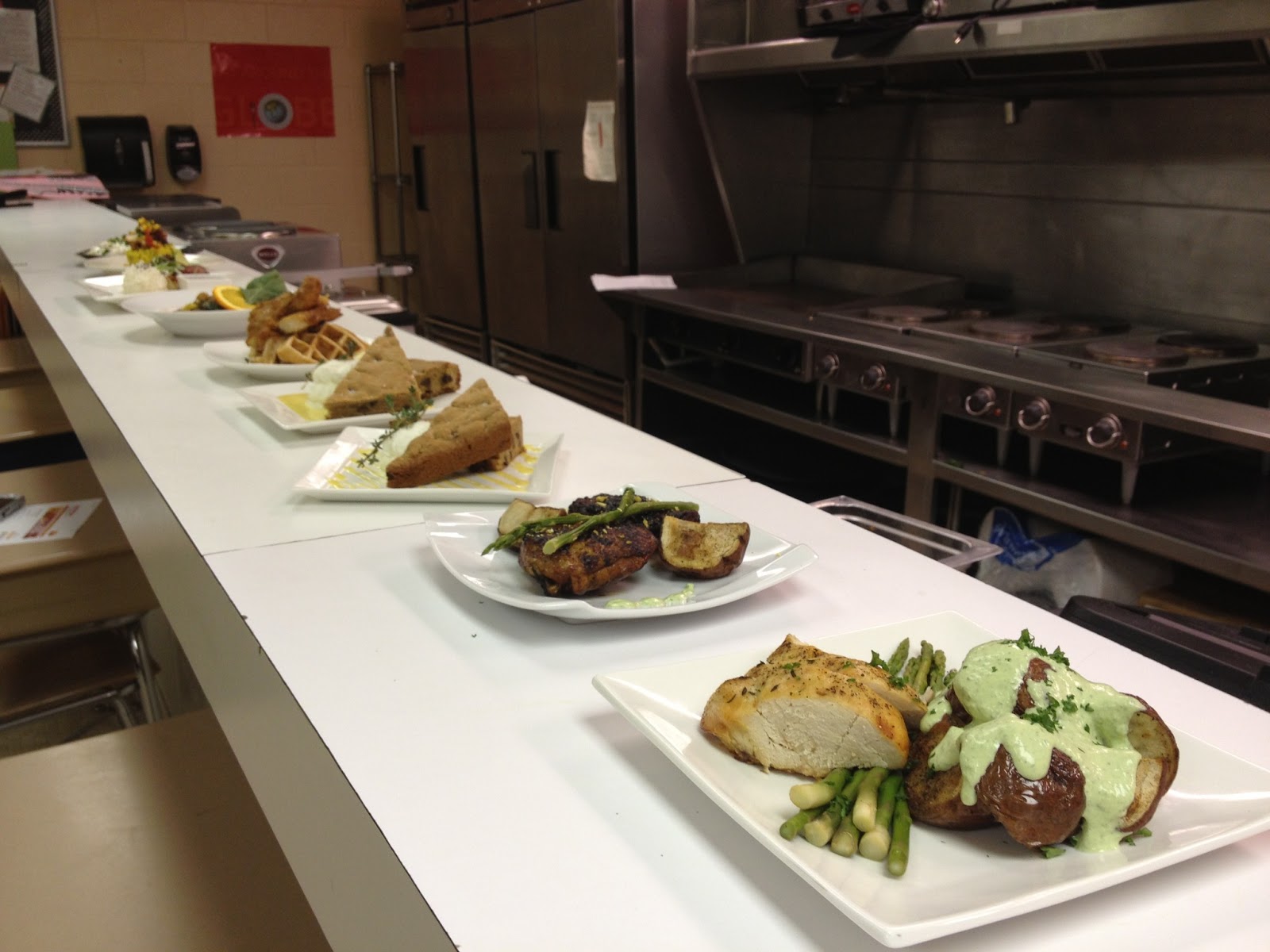 Apex High School Culinary Arts Cooking Methods Showcase