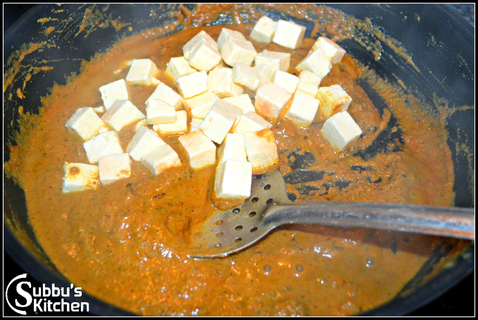 Spicy Paneer Gravy Subbus Kitchen