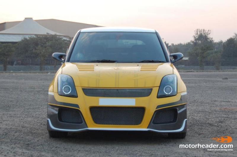 Tapi gambar modifikasi suzuki swift tahun 2007 dengan model air brush title=