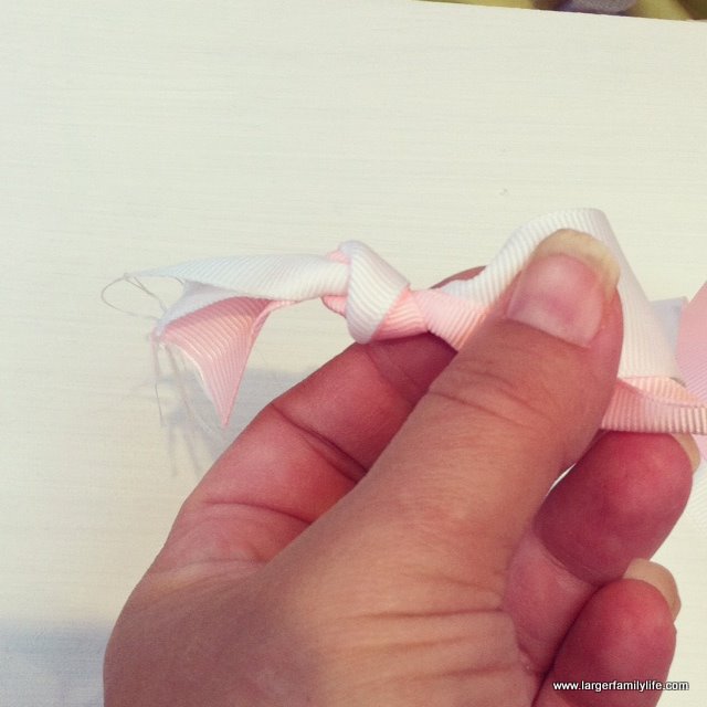 Ribbon Flower Headband Tutorial Larger Family Life