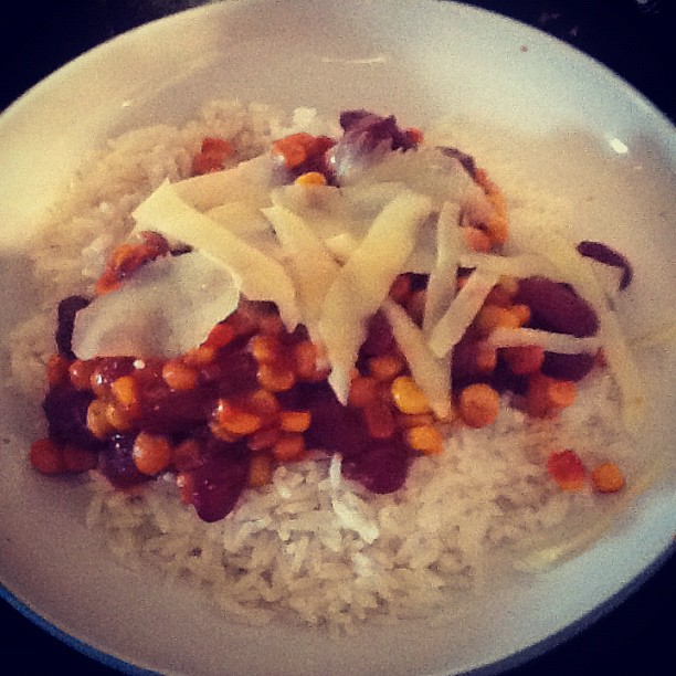 Glutenfree Vegetarian Chilli & Rice Pink Julep