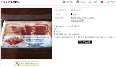 Free bacon