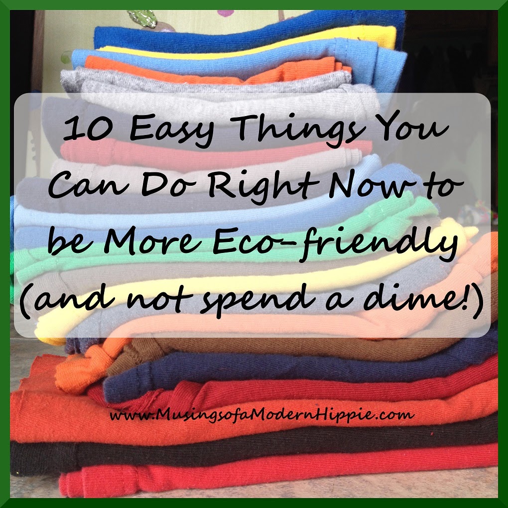 10 Easy Things You Can Do Right Now to be More Eco-friendly (and not spend a dime!) | Musings of a Modern Hippie 10 Easy Things You Can Do Right Now to be More Eco-friendly (and not spend a dime!) | Musings of a Modern Hippie