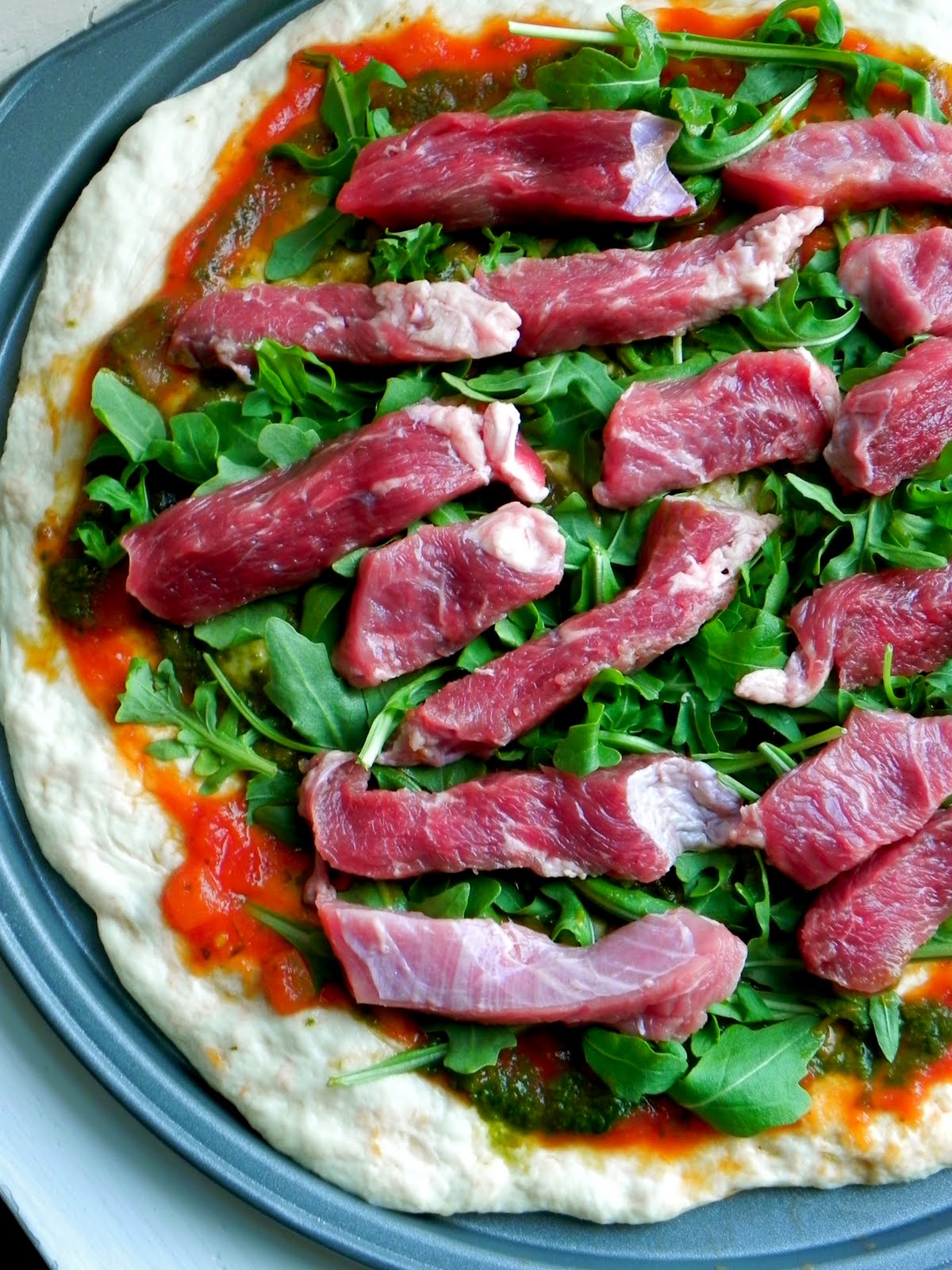 The Rosiest Cheeks Meat Pizza