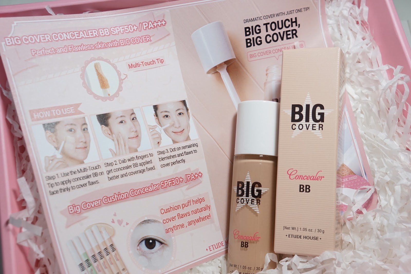 Review &amp; Swatches Etude House Big Cover Concealer BB in