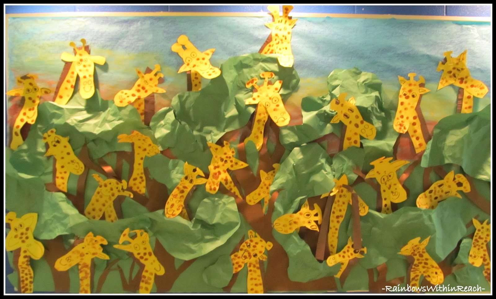 RainbowsWithinReach Fine Motor Friday Giraffe Edition