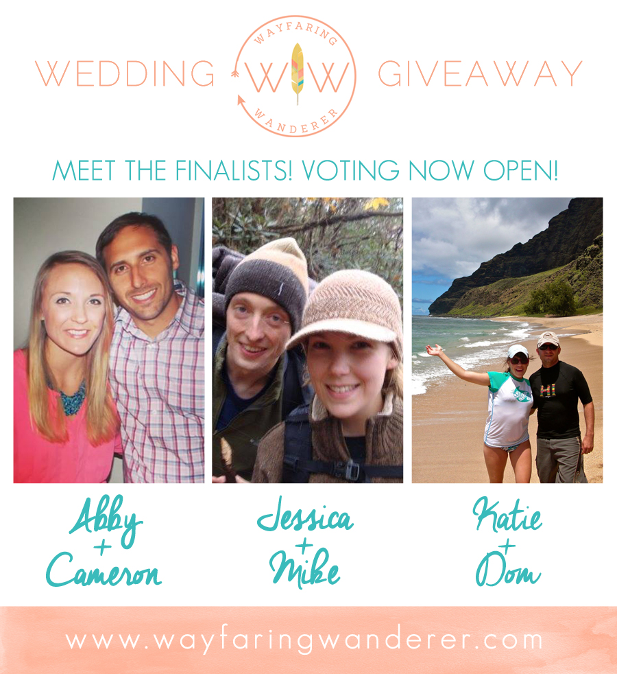 Wedding Photography Giveaway FINALISTS Hosted by Boone NC Photographer Wayfaring Wanderer