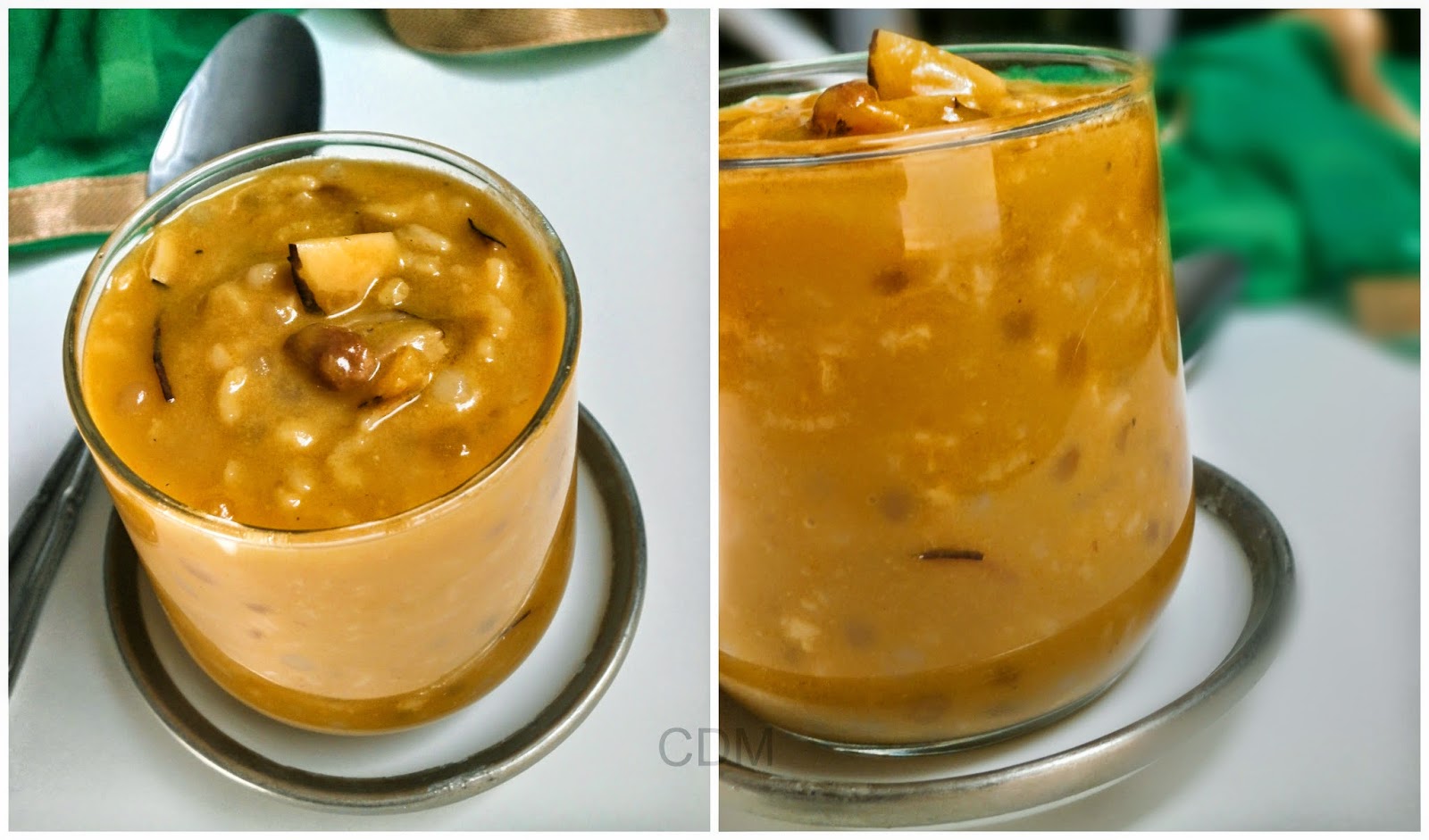 Mambazha PradhamanMango Payasam Mango pudding made with coconut milk