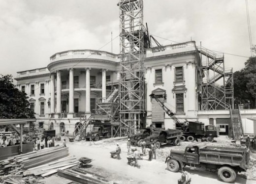 IMAGENES: Reconstrucción de la Casa Blanca (1948-1952) | El tiempo en