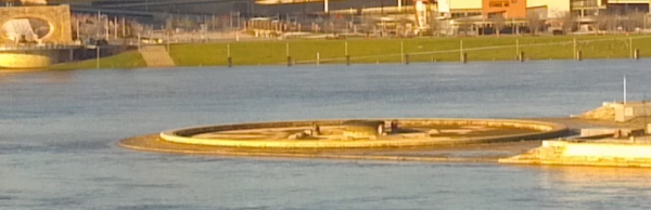 flooded Point State Park, taken from Ft. Pitt bridge