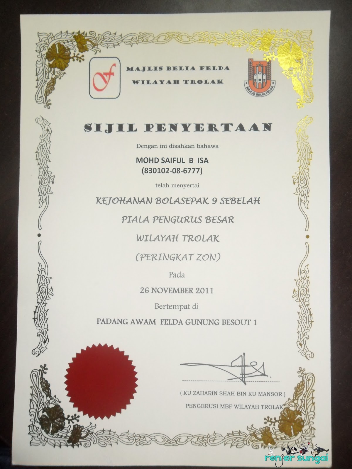 sijil bola sepak