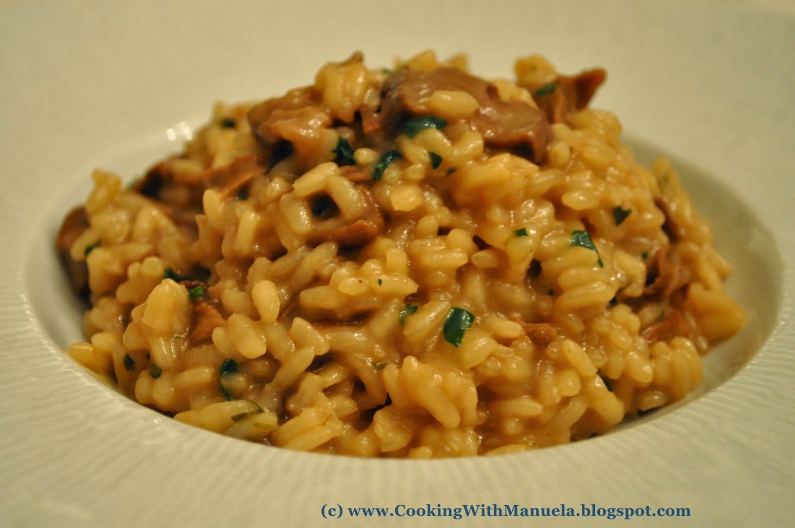 Cooking with Manuela Risotto with Porcini Mushrooms
